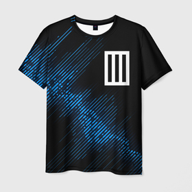 Мужская футболка 3D с принтом Paramore звуковая волна в Кировске, 100% полиэфир | прямой крой, круглый вырез горловины, длина до линии бедер | 