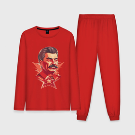 Мужская пижама с лонгсливом хлопок с принтом граффити Сталин в Екатеринбурге,  |  | 