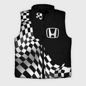 Мужской жилет утепленный 3D с принтом Honda racing flag ,  |  | Тематика изображения на принте: 