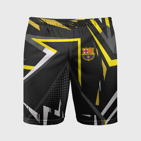 Мужские шорты спортивные с принтом ФК Барселона эмблема в Белгороде,  |  | 