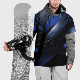 Накидка на куртку 3D с принтом Blue black  background в Белгороде, 100% полиэстер |  | Тематика изображения на принте: 