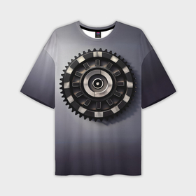 Мужская футболка oversize 3D с принтом Стимпанк механика в Санкт-Петербурге,  |  | 
