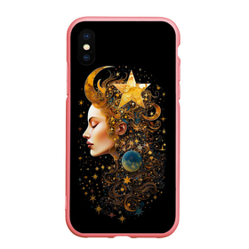 Чехол для iPhone XS Max матовый с принтом Богиня ночи   нейросеть в Санкт-Петербурге, Силикон | Область печати: задняя сторона чехла, без боковых панелей | 