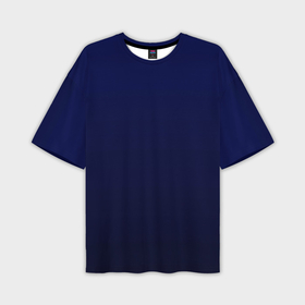 Мужская футболка oversize 3D с принтом Градиент глубокий синий в Тюмени,  |  | Тематика изображения на принте: 