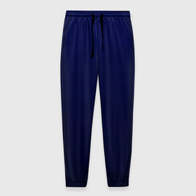 Мужские брюки 3D с принтом Градиент глубокий синий , 100% полиэстер | манжеты по низу, эластичный пояс регулируется шнурком, по бокам два кармана без застежек, внутренняя часть кармана из мелкой сетки | 