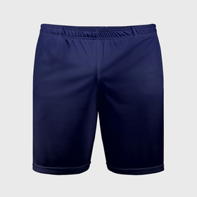 Мужские шорты спортивные с принтом Градиент глубокий синий в Тюмени,  |  | Тематика изображения на принте: 