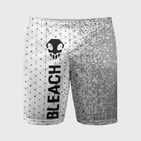 Мужские шорты спортивные с принтом Bleach glitch на светлом фоне: по вертикали ,  |  | Тематика изображения на принте: 