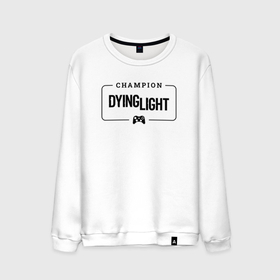 Мужской свитшот хлопок с принтом Dying Light gaming champion: рамка с лого и джойстиком , 100% хлопок |  | 