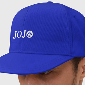Кепка снепбек с прямым козырьком с принтом JoJo белый логотип , хлопок 100% |  | 