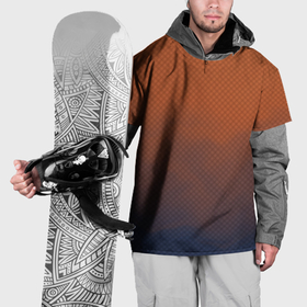 Накидка на куртку 3D с принтом Оранжево синий дым   Хуф и Ся в Белгороде, 100% полиэстер |  | Тематика изображения на принте: 