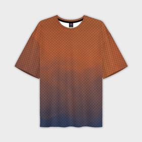 Мужская футболка oversize 3D с принтом Оранжево синий дым   Хуф и Ся в Екатеринбурге,  |  | 