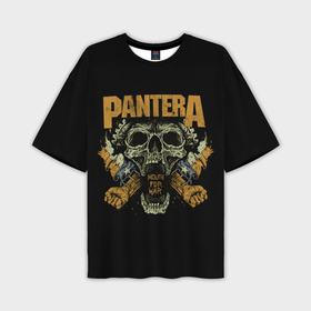 Мужская футболка oversize 3D с принтом Pantera   mouth for war в Санкт-Петербурге,  |  | 