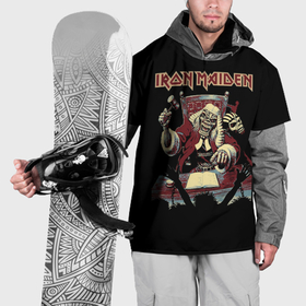 Накидка на куртку 3D с принтом Iron Maiden   судья в Екатеринбурге, 100% полиэстер |  | Тематика изображения на принте: 