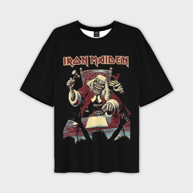 Мужская футболка oversize 3D с принтом Iron Maiden   судья ,  |  | 