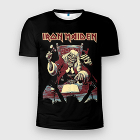 Мужская футболка 3D Slim с принтом Iron Maiden   судья в Белгороде, 100% полиэстер с улучшенными характеристиками | приталенный силуэт, круглая горловина, широкие плечи, сужается к линии бедра | Тематика изображения на принте: 