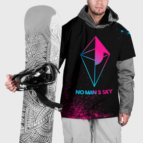 Накидка на куртку 3D с принтом No Mans Sky   neon gradient в Кировске, 100% полиэстер |  | 