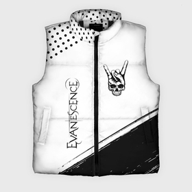Мужской жилет утепленный 3D с принтом Evanescence и рок символ на светлом фоне в Курске,  |  | 