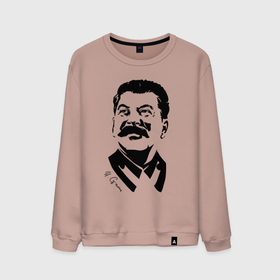 Мужской свитшот хлопок с принтом Сталин чб в Курске, 100% хлопок |  | 