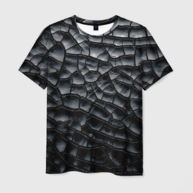 Мужская футболка 3D с принтом Обугленное дерево в Петрозаводске, 100% полиэфир | прямой крой, круглый вырез горловины, длина до линии бедер | Тематика изображения на принте: 