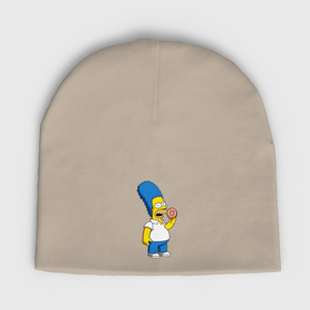 Мужская шапка демисезонная с принтом Гомер Мардж в Курске,  |  | 
