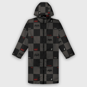 Дождевик унисекс 3D с принтом Flash and Batman pattern squares в Ухте,  |  | 