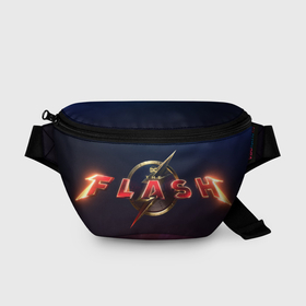 Поясная сумка 3D с принтом The Flash 2023 logo , 100% полиэстер | плотная ткань, ремень с регулируемой длиной, внутри несколько карманов для мелочей, основное отделение и карман с обратной стороны сумки застегиваются на молнию | 