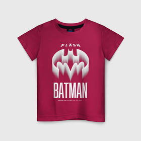 Светящаяся детская футболка с принтом White logo Batman ,  |  | 
