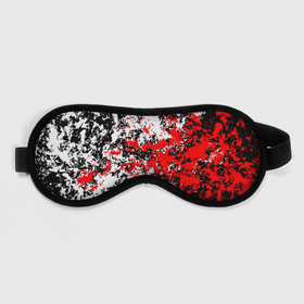 Маска для сна 3D с принтом Красная и белая краска в Тюмени, внешний слой — 100% полиэфир, внутренний слой — 100% хлопок, между ними — поролон |  | 