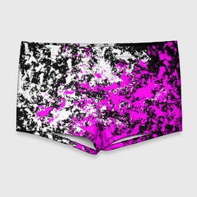 Мужские купальные плавки 3D с принтом Белая и розовая краска в Белгороде, Полиэстер 85%, Спандекс 15% |  | Тематика изображения на принте: 