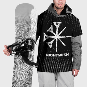 Накидка на куртку 3D с принтом Nightwish с потертостями на темном фоне в Петрозаводске, 100% полиэстер |  | Тематика изображения на принте: 