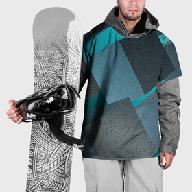 Накидка на куртку 3D с принтом Абстрактные ребристые кубы в Курске, 100% полиэстер |  | 
