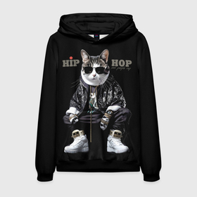 Мужская толстовка 3D с принтом Cool people rap в городе Новоалтайск, 100% полиэстер | двухслойный капюшон со шнурком для регулировки, мягкие манжеты на рукавах и по низу толстовки, спереди карман-кенгуру с мягким внутренним слоем. | 