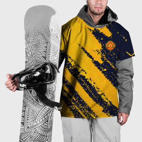 Накидка на куртку 3D с принтом ФК Манчестер Юнайтед эмблема , 100% полиэстер |  | Тематика изображения на принте: 