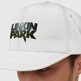 Кепка снепбек с прямым козырьком с принтом Linkin Park Лес в Курске, хлопок 100% |  | Тематика изображения на принте: 