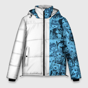Мужская зимняя куртка 3D с принтом Ахегао на белом фоне , верх — 100% полиэстер; подкладка — 100% полиэстер; утеплитель — 100% полиэстер | длина ниже бедра, свободный силуэт Оверсайз. Есть воротник-стойка, отстегивающийся капюшон и ветрозащитная планка. 

Боковые карманы с листочкой на кнопках и внутренний карман на молнии. | 