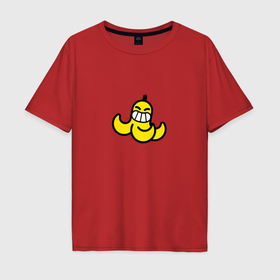 Мужская футболка хлопок Oversize с принтом Банановая кожура Спрей Бравл старс в Белгороде, 100% хлопок | свободный крой, круглый ворот, “спинка” длиннее передней части | Тематика изображения на принте: 