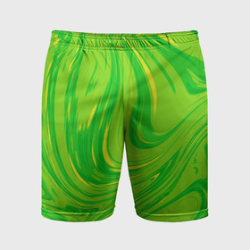 Мужские шорты спортивные с принтом Насыщенный зеленый абстракция в Санкт-Петербурге,  |  | Тематика изображения на принте: 