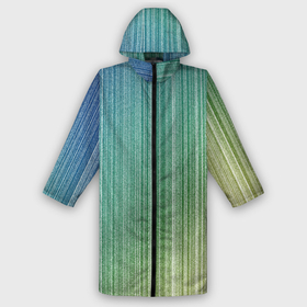Мужской дождевик 3D с принтом Градиент полосы зеленый ,  |  | Тематика изображения на принте: 