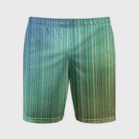 Мужские шорты спортивные с принтом Градиент полосы зеленый ,  |  | 