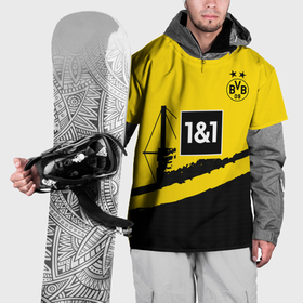 Накидка на куртку 3D с принтом ФК Боруссия Дортмунд форма 23 24 домашняя , 100% полиэстер |  | Тематика изображения на принте: 