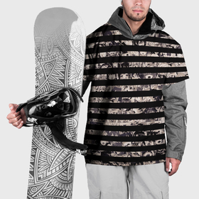 Накидка на куртку 3D с принтом В полоску с ахегао в Екатеринбурге, 100% полиэстер |  | Тематика изображения на принте: 