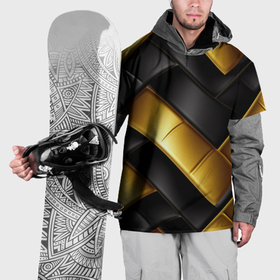 Накидка на куртку 3D с принтом gold black luxury в Белгороде, 100% полиэстер |  | Тематика изображения на принте: 