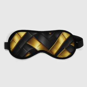 Маска для сна 3D с принтом gold black luxury в Тюмени, внешний слой — 100% полиэфир, внутренний слой — 100% хлопок, между ними — поролон |  | 
