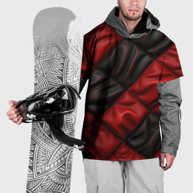 Накидка на куртку 3D с принтом red black luxury в Тюмени, 100% полиэстер |  | Тематика изображения на принте: 