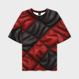 Мужская футболка oversize 3D с принтом red black luxury в Белгороде,  |  | Тематика изображения на принте: 
