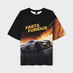 Мужская футболка oversize 3D с принтом Fast and Furious в Курске,  |  | 