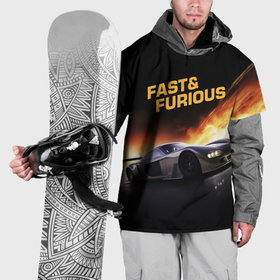Накидка на куртку 3D с принтом Fast and Furious в Курске, 100% полиэстер |  | 