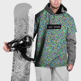 Накидка на куртку 3D с принтом Пиксельные помехи , 100% полиэстер |  | Тематика изображения на принте: 