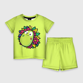 Детский костюм с шортами 3D с принтом милое авокадо в цветах ,  |  | 