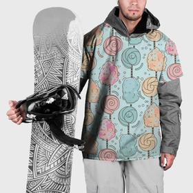 Накидка на куртку 3D с принтом Сладкий день в Екатеринбурге, 100% полиэстер |  | 
